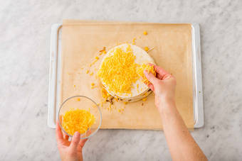 Assemble tortilla stack