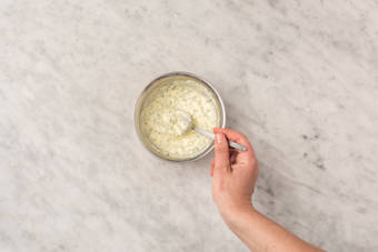 Make the Zesty Soured Cream