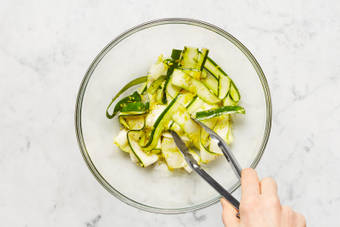 Prep & Marinate Zucchini