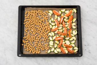 Enfourner les légumes