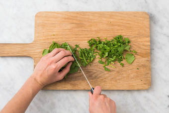 Couper les épinards