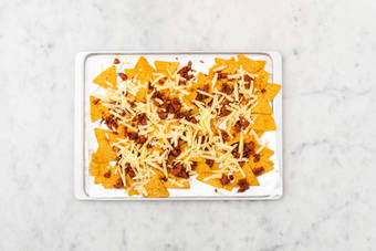 Assemble and bake nachos