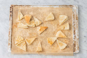 Make pita crisps