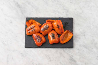 Grill peppers