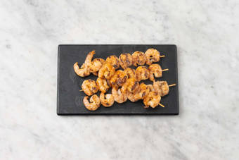 Grill shrimp