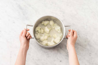 Cook cauliflower
