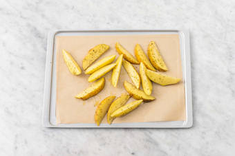 Bake potato wedges