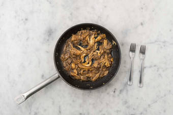 Pilze zupfen & braten