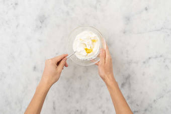 Make lemony yogurt