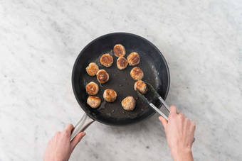 Form and cook meatballs