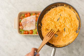 Préparer le gratin de poisson