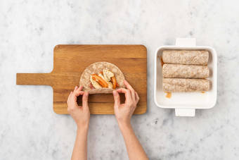 Enfourner les enchiladas