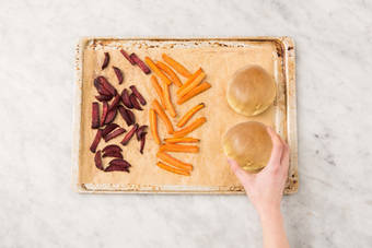 Burgerbrötchen aufbacken