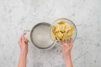 Cook ravioli
