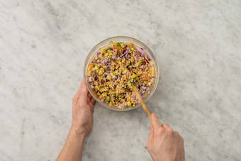 Faire la vinaigrette