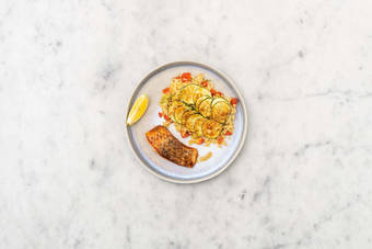 Broil orzo, finish and serve