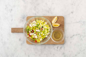 Préparer la vinaigrette