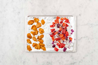 Roast chicken and veggies