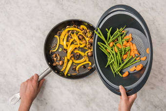 Kochen und weiterbraten