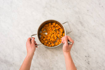 Cuire la patate douce