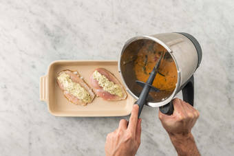 Poulet fertigstellen