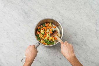 Stek squash og gulrot