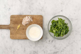 Prep veggies and sauce