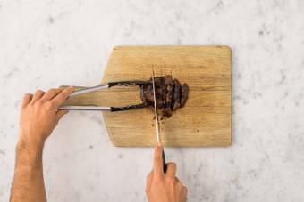 Couper le portobello