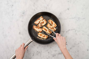 Halloumi braten