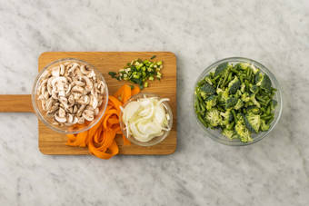 Forbered grønnsaker