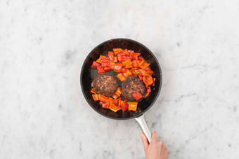 Hacktätschli braten