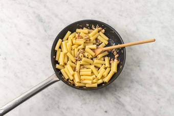 Steg bacon og svampe