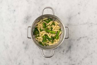 Drain your Pasta and Veg