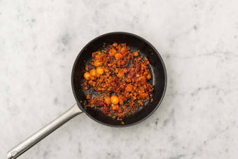 Stek chorizo og grønnsaker