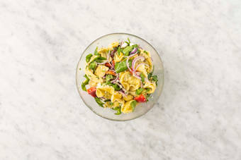 Bland pasta og grønnsaker