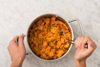 Make sweet potato mash