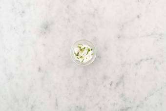 Make cilantro yogurt