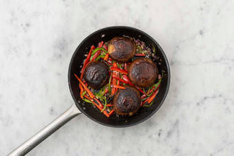 Portobello steak bakken