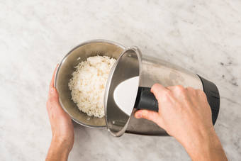 Kokosreis zubereiten