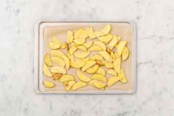 Prep and cook potatoes