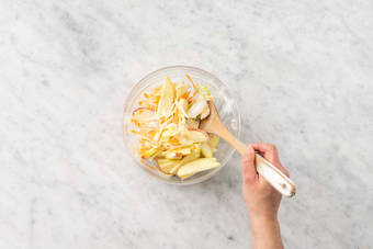 Förbered äppelslaw