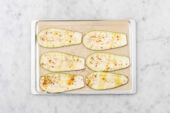 Aubergine vorbereiten