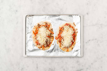 Assemble and finish flatbreads