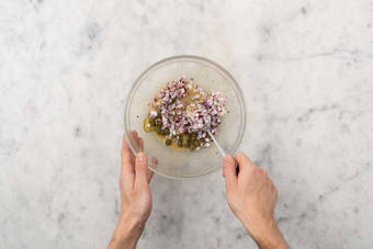 Préparer la vinaigrette