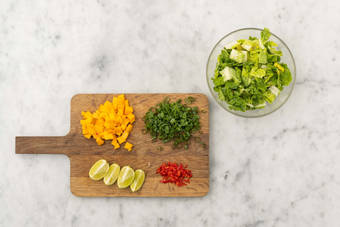 Couper les ingrédients