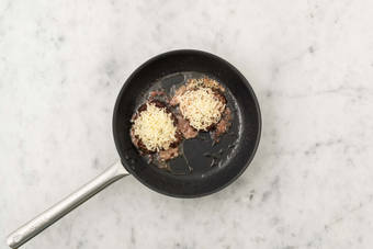 Cuire le burger de veau