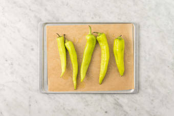 Cuire le piment vert