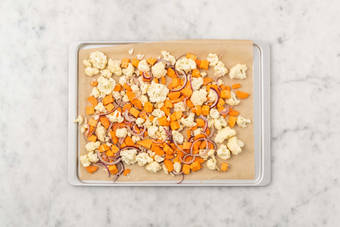 Enfourner les légumes