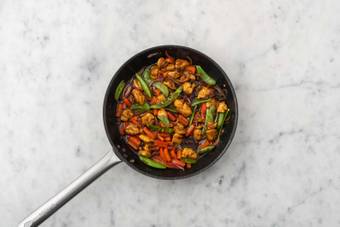 Add the Veg and Sticky Sauce