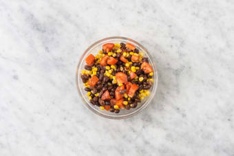 Make black bean and corn salad
